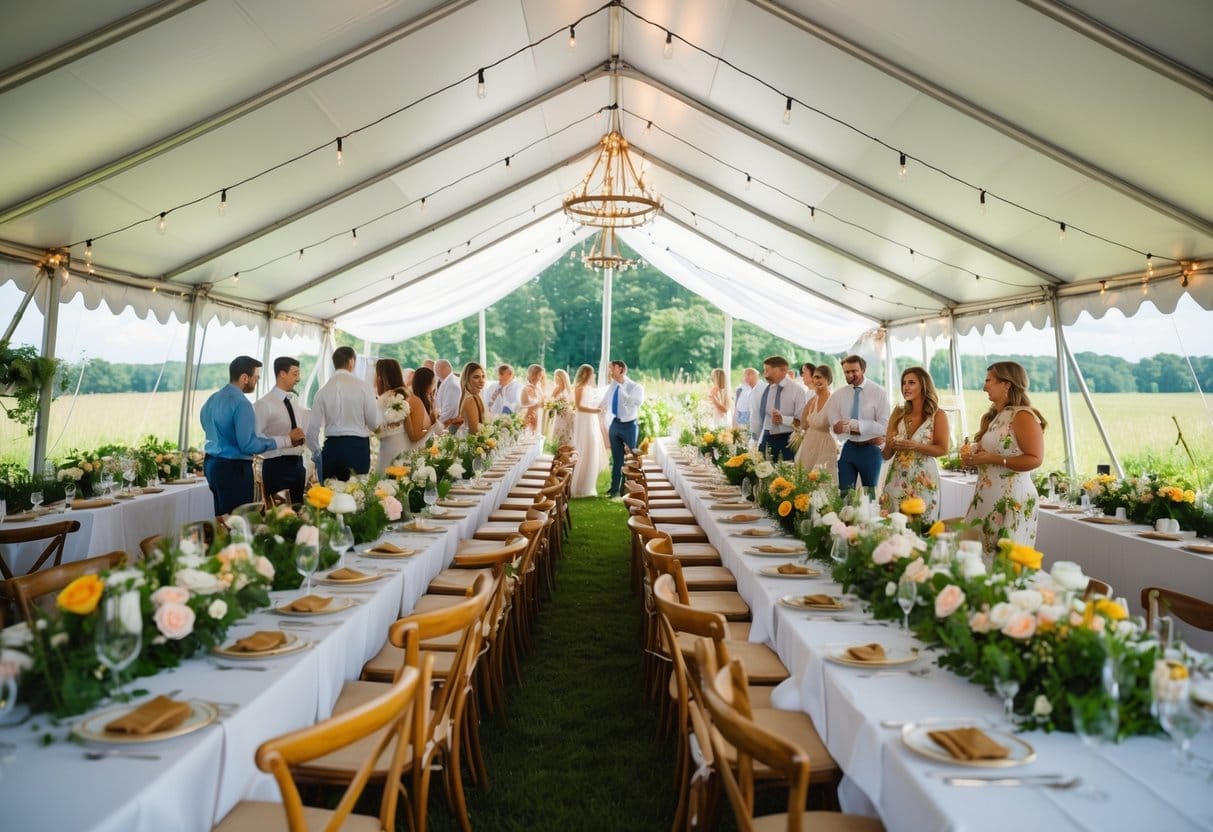 Afhold sommerbryllup i telt en populær løsning til store fester